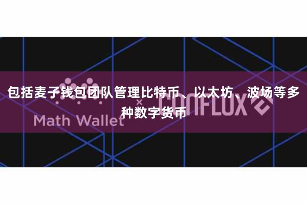 包括麦子钱包团队管理比特币、以太坊、波场等多种数字货币
