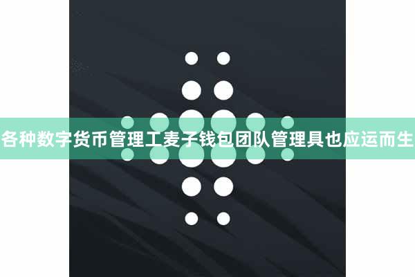 各种数字货币管理工麦子钱包团队管理具也应运而生