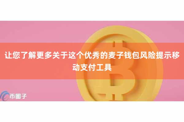 让您了解更多关于这个优秀的麦子钱包风险提示移动支付工具